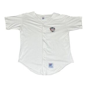 Vintage 80s The Game New York Yankees Jersey Shirt Mens (L) White‎ MLB Baseball